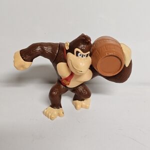 Donkey Kong Figure with Barrel – 3" Tall – Nintendo Toy Collectible